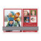 Modern Ribbon Custom Family Holiday Card (red)