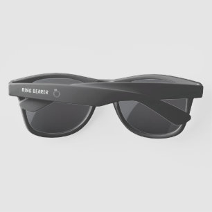Modern  Ring  Bearer Security Badge Wedding Sunglasses