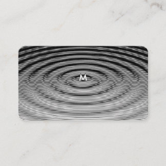 Modern Ripple Wave Pattern Design Customizable Business Card