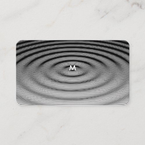 Modern Ripple Wave Pattern Design Customizable Business Card