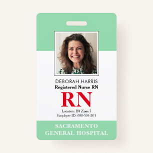 Modern RN Nurse Badge