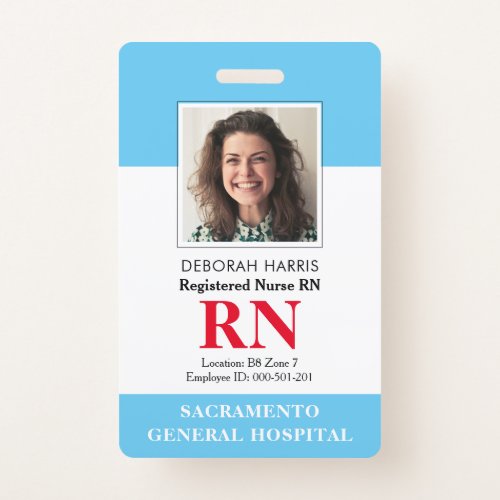 Modern RN Nurse Badge