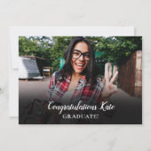 Modern RN Nursing Photo Collage Graduation Invitation (Back)