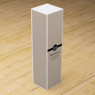 Modern RN Nursing School Graduation Custom Wine Box