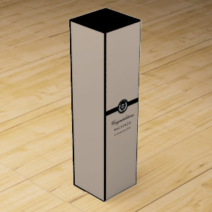 Modern RN Nursing School Graduation Custom Wine Box