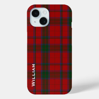 Modern Robertson Family Tartan Plaid  iPhone 15 Case