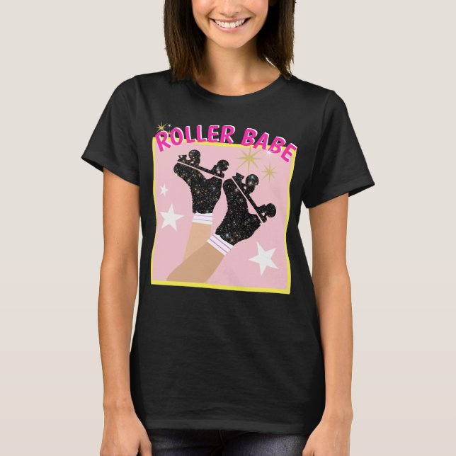 Modern Roller Skater Derby Skating Gift   T-Shirt (Front)