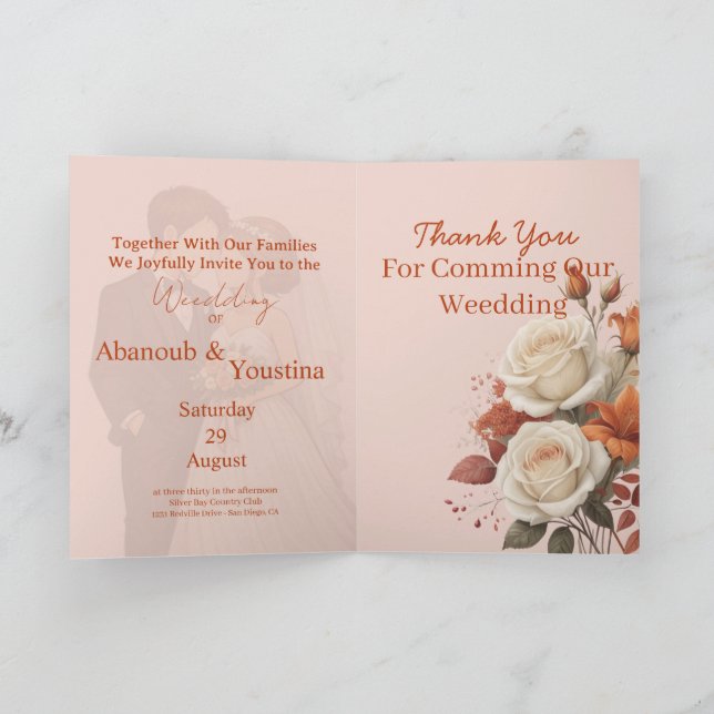 Modern Romance with Timeless Elegance Card (Inside)