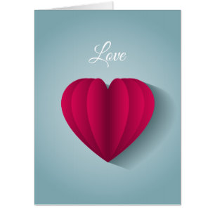 Modern Romantic Heart Love Card
