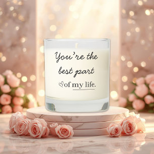 Modern Romantic Quote Scented Candle