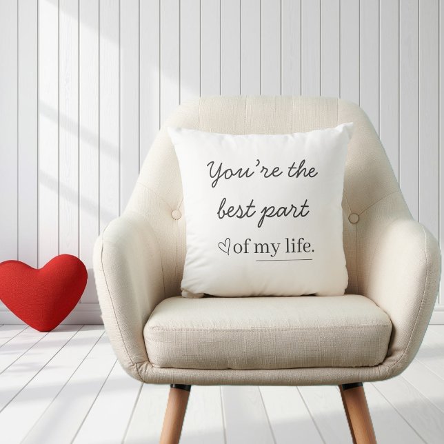 Modern Romantic Quote Throw Pillow (Creator Uploaded)