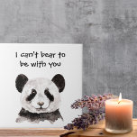 Modern Romantic Quote With Black And White Panda Ceramic Tile<br><div class="desc">Looking for a special gift that speaks volumes without saying a word? Our collection offers a range of products, from charming home decor to stylish accessories, perfect for surprising your loved ones or treating yourself. These items not only add a touch of romance to your surroundings but also serve as...</div>