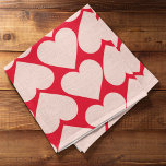 Modern  Romantic Red & Pink Hearts Pattern  Kitchen Towel<br><div class="desc">Modern  Romantic Red & Pink Hearts Pattern</div>