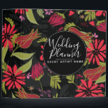 Modern Romantic Tulip Rose Florals Wedding Planner 3 Ring Binder<br><div class="desc">Hand Drawn Romantic Tulip,  Roses,  Mini Floral Mix Pattern</div>