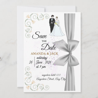Modern Romantic Wedding Invite