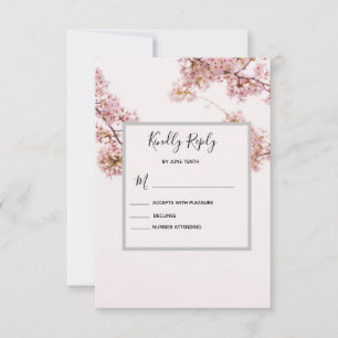 Modern Romantic Wedding RVSP Enclosure Card