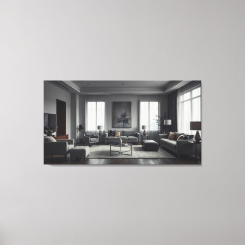Modern Room Interior Design Canvas Print