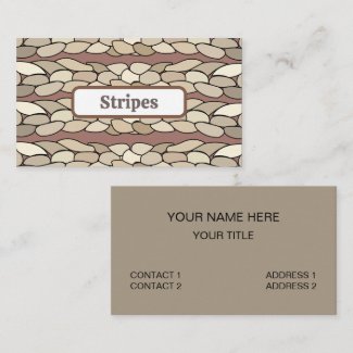 Modern Rope Stripes Business Card