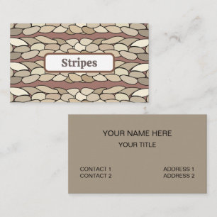 Modern Rope Stripes Business Card