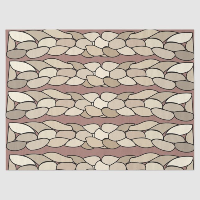 Modern Rope Stripes Tissue Paper (Front)