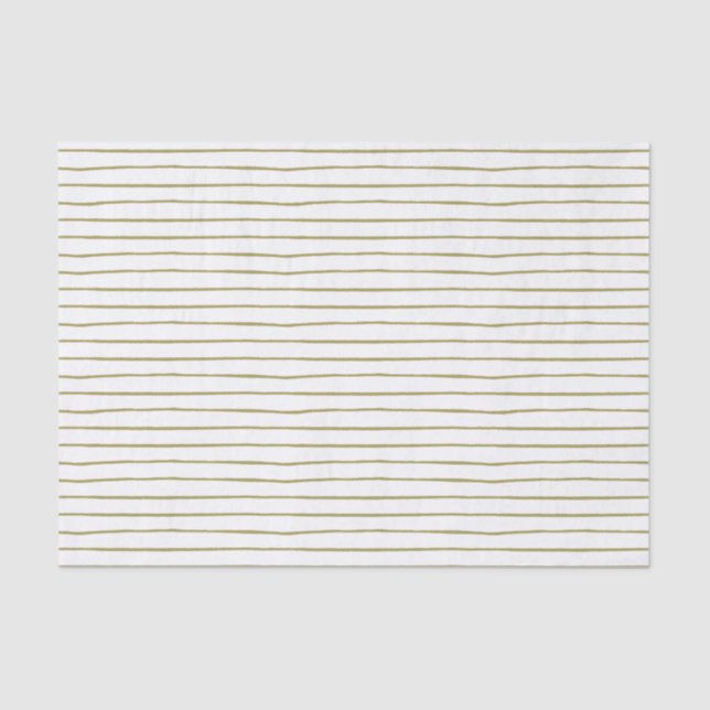 Modern Rose Garden Striped Tissue Paper (Front)