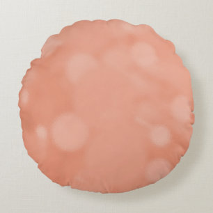 Modern Rose Gold Abstract Metallic Texture Round Pillow
