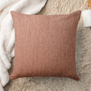 Modern Rose Gold Abstract Metallic Texture Throw Pillow