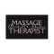 Modern Rose Gold and Black Massage Therapist
