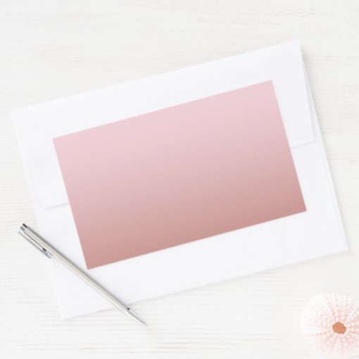 Modern Rose Gold Blank Template Add Your Text Rectangular Sticker | Zazzle
