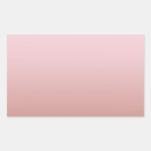 Modern Rose Gold Blank Template Add Your Text Rectangular Sticker
