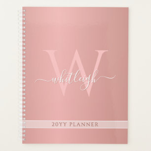 Modern Rose Gold Elegant Glam Any Year Appointment Planner