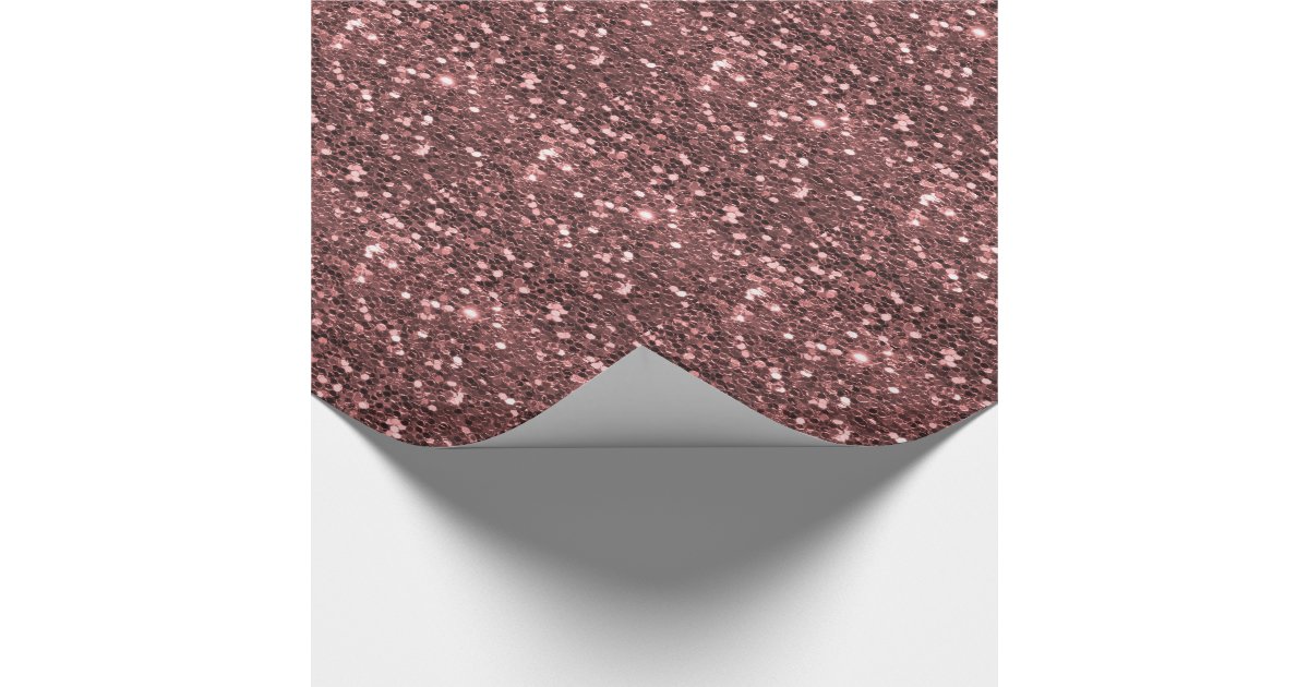 Glamorous Black Sparkly Glitter Sequins Cow Print Wrapping Paper