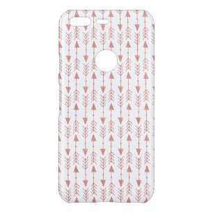 Modern Rose Gold Foil Look   Boho Tribal Arrows Uncommon Google Pixel Case