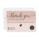 Modern rose gold glitter blush order thank you Modern rose gold glitter blush order thank you