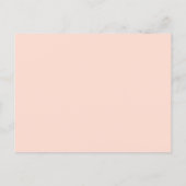 Modern Rose Gold Glitter Blush Pink Ombre Sweet 16 Invitation Postcard (Back)