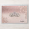 Modern Rose Gold Glitter Drips Ombre Tiara
