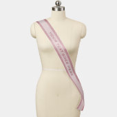 Modern Rose Gold Glitter Elegant Glamour Template Sash (Mannequin)