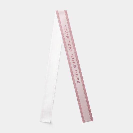 Modern Rose Gold Glitter Elegant Glamour Template Sash (Front)