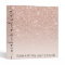 Modern rose gold glitter ombre blush makeup hair