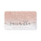 Modern rose gold glitter ombre marble makeup hair