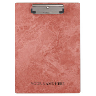 Modern Rose Gold Marble Designer Personalized Clipboard