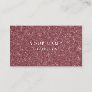 Modern Rose Gold Minimal Silk Metallic White Business Card