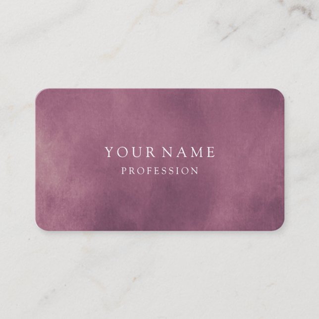 Modern Rose Gold Minimal Silk Metallic White Business Card (Front)