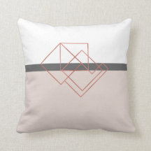 modern rose gold pillow