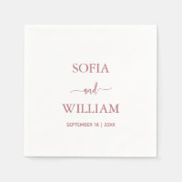 Modern Rose Gold Script Monogram wedding