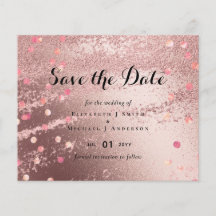 Modern Rose Gold Trendy Budget Wedding