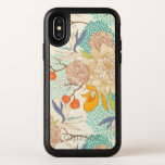 Modern Rose Peony Flower Pattern iPhone X Case