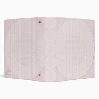 Modern Rose Pink Pastel Bg Pattern 3 Ring Binder
