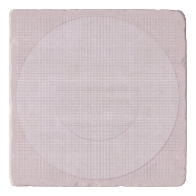 Modern Rose Pink Pastel Pattern Trivet (Front)