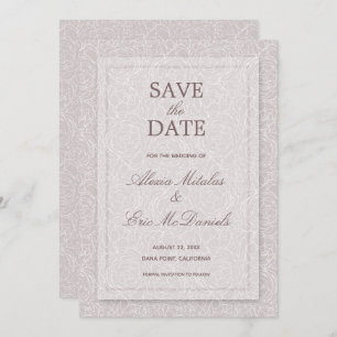 Modern Roses Elegant Wedding Save The Date